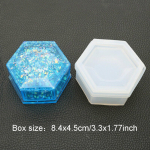 Silikoonvormist ehtepurgi s&auml;ilituskarp Hallitusvaigust kipsist tsementsavist ehtepaagi vorm DIY kristall-epoksiidist kinkekarp K&auml;sitsi valmistatud kunst