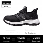 Meeste ja naiste terasvarbaga turvajalatsid: Purunemisvastased, torkevastased, kerged, hingavad, piiri&uuml;lesed t&ouml;&ouml;jalatsid.