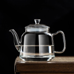 Klaasist veekeetja 220 V elektrilise keraamika ahju jaoks, mis talub k&otilde;rget temperatuuri ja on plahvatuskindlad l&auml;bipaistvad &uuml;ksikud potid