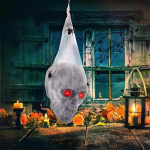 Halloweeni &Otilde;udus Heliga Juhtitav Helendav &Auml;mblik Puuvillane Kolju Rekvisiit Kummitusmaja Salajane Tuba Hoovi Kaunistus Spider Cotton valge