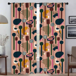 Aknakardin Toale 2 paneeli M-MarimekkoS Kaasaegsed elutoa kardinad Varjud Halloweeni kaunistus Kodu sisekujunduse kardinad W96xH213cmx2pcs-CL