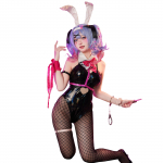 Hatsune Miku Cosplay Halloween Bunny Girl Rabbit Hole parukaga [piimjas aeg] must