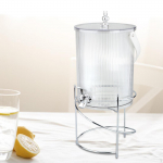 Joogijaotur K&uuml;lma veekann koos segistiga veekeetjaga, vastupidav anum 19cmx39cm 5L_White and Bracket