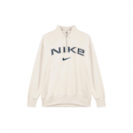 Nike Sportswear Phoenix Fleece Logo FW24 V&auml;lis-Vabaaja Spordi Pusa Pikkade Varrukatega Jakk Naiste jakid Off-White FV7680-104 L