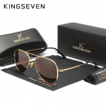 KINGSEVEN Pilot Alloy p&auml;ikeseprillid meeste polariseeritud UV400 peegeldusvastased t&auml;israamiprillid naiste retro luksuslikud prillid
