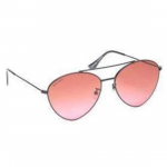 Fastrack UV Protected Oval Women's Sunglasses - (M193PK2F|58|Pink Color)