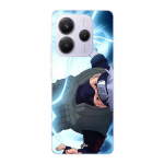Coque - Maniacase - Xiaomi Redmi Note 14 5G - Noir - Souple - Naruto masque pouvoir
