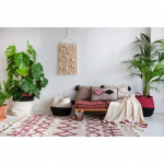 Tapis beige lavable en machine fait main Bereber Burgundy Lorena Canals - 140x200cm - Beige