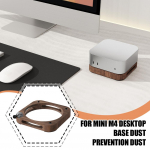 Mac Mini M4/m4 Pro jaoks Walnut Soojuse hajutamine Alus Host Ventilatsioon &Otilde;&otilde;nesl&uuml;liti Maci tagumiku L4O9 jaoks