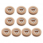 10 tk bambusest pudeliavaja magnetid 2,4x2,4 k&uuml;lmkapi magnetriba kaunistus &otilde;lleavaja multifunktsionaalne k&ouml;&ouml;git&ouml;&ouml;riist k&uuml;lmiku kleebis 10 pcs