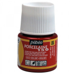 Peinture porcelaine - P&eacute;b&eacute;o - 150 Brillant Ecarlate N&deg;06 - Flacon 45ml - Couleurs brillantes - Cuisson 150&deg;C punane
