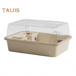 Suure hamstri puuri peal avatavad merisea puurid veepudeliga harjutusrattaga kahekihilised v&auml;ikesed loomad m&auml;ngumaja j&auml;nkuhiirtele siilile kollane