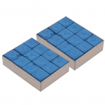 24 tk NoSlip Cue Tip Kriit Piljardi Piljard Cue Kuiva Kriidi tarvik Kiipulga kriidid(Sinine ) sinine