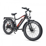 JOBOBIKE RObin 250W Aku 48V 14.5Ah Pidur Tektro piduris&uuml;steem Shimano 7 k&auml;iku Rehvid CST/Kenda 26 x 4.0 44kg must