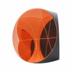 Nurgaprisma kuubik, vasega kaetud, kaetud kolmetahuline helkur, optiline klaas 25,4 mm