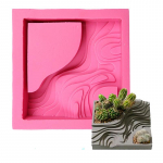 Square Terrace lillepott Epoksiidvaigust vorm Silikoon Potivorm Isetehtud Betoon Tsemendist Kipsist Lillepott K&auml;sitsi valmistamine