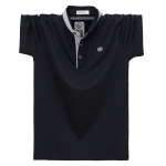 Meeste l&uuml;hikeste varrukatega Henley s&auml;rgid Suvine n&ouml;&ouml;biga T-s&auml;rgid Casual Basic Tee Soild T-s&auml;rgid Pehmed Mugavad topid Klassikaline sportlik Fit T-s&auml;rk meestele M must