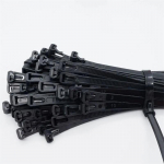 100/1000 tk nailonist juhtmek&ouml;idised v&auml;rvilised Vabastatavad iselukustuvad korduvkasutatavad t&otilde;mblukud Reguleeritavad lahtised slipknot sideme lukustusrihmad korraldaja 100PCs must