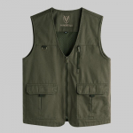 Suur suurus 8XL Vaba aja vest meestele, mitme taskuga, hingav, v&auml;li-spordijakk, vaba aja vest meestele 8XL armee roheline v&auml;rv