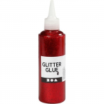 Colle &agrave; paillettes 118 ml - A l'unit&eacute; Rouge