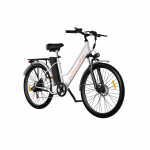 Cheevalry-C26 elektriratas t&auml;iskasvanutele 350W mootor 36V15Ah aku e-jalgratas 26-tollised rehvid linna pendeldamiseks elektriratas valge