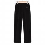 Suurused Corduroy Sametvoodriga P&uuml;ksid Keskealistele ja Eakatele Naistele - Soojad ja Paksud S&uuml;giseks/Talveks 3XL (125-135 jin) veinipunane v&auml;rv