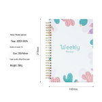 2025 Lilleline A5 Kahekordse spiraalk&ouml;itega N&auml;dalaplaaneri M&auml;rkmik