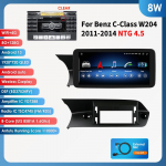 Ossuret 10.25 Carplay Android 13 Autoraadio Bluetooth Mercedes Benz W204/S204 C-klassile NTG 4.0 4.5 2008-2014 auto intelligentsed s&uuml;steemid multimeedia 8W 8G 128G