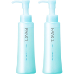 FANCL Mild Cleansing Oil Set (2x120mL) - Makeup Remover & Pore Care, Safe for Eyelash Extensions, Additive-Free