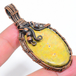 Atlantisite Handmade Copper Wire Wrap Jewelry Pendant 2.64 s9w24