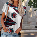 Naiste suvine T-s&auml;rk retromustriga tr&uuml;kitud retromoe l&uuml;hikeste varrukatega t-s&auml;rgid vabaaja tr&uuml;kitud topid XS sinine