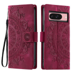 Tribal reljeefne telefoni &uuml;mbris-rahakott Google Pixel 9 8 7 6 Pro Pixel 9a 8a 7a 6a jaoks, fotoraamiga, tugijalaga &uuml;mbris Google Pixel 9A