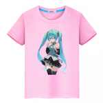 t-s&auml;rk lastele poisile 10aastane Hatsune Miku tr&uuml;kiga Kawaii 100% puuvill anime l&uuml;hikeste varrukatega t-s&auml;rk y2k v&auml;ikelapse t&uuml;druku riided lasteriided 100