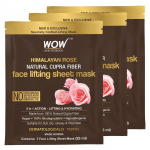 Wow Skin Science Himalayan Rose Natural Cupra Fiber Face Lifting Sheet mask &ndash; nahka kirgastav, nahka silendav ja toniseeriv, (Pakis 3)