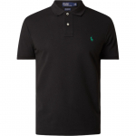 Polo Ralph Lauren &Uuml;hev&auml;rviline Logoga Tikitud Kampsun Vabaaja L&uuml;hikeste Varrukatega Polo S&auml;rk Meeste topid Must 710751221-005 S