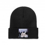Gojo Satoru Jujutsu Kaisen kootud m&uuml;ts Beanie talvem&uuml;ts Soe unisex vabaaja m&uuml;ts Unisex naiste kingitus One Size