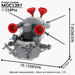 MOOXI Skibidi Tualettlaagri Komplekt MOC Klotsid M&auml;ng Super Titaan Boss Woofer TV Kaamera K&otilde;lar Sireen Mees Boss Ehitusklotsid Laste M&auml;nguasjad