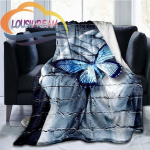 Color Butterfly Four Seasons lilleline flanell tekk Soe pehme pl&uuml;&uuml;s diivanvoodi viskav tekk kohev tekk 75x90cm