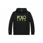 Polo Ralph Lauren Ss24 Kirjalogo Prinditud Kapuutsiga Pikkade Varrukatega Dressipluus Meeste Dressipluus Must MNPOKNI16823432-001 S