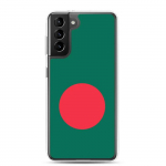 Coque T&eacute;l&eacute;phone &ndash; Samsung &ndash; Galaxy S21 Ultra &ndash; Drapeau Bangladesh &ndash; Souple &ndash; mitmev&auml;rviline