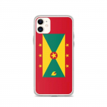 Coque - iPhone 11 - Drapeau de la granade - Silikoonist supp - Kaitse&scaron;okid - Rouge
