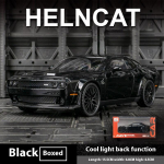 1:32 Dodge Challenger Hellcat M&auml;nguauto M&otilde;&otilde;tkava Die Cast Metallist Autod M&auml;nguasi T&otilde;mba Tagasi Hellcat Mudelautod Heliga ja Valgusega Hellc must