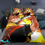 Tekikate Demon Slaye 3D Peen Muichiro Tokito Anime Digitaaltr&uuml;kiga Voodipesu Komplekt Tekk Voodi Noorte Kodu Dekoor Poiste Kingitus 140x210cm