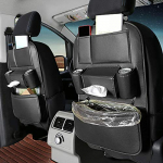 JEYODA Autoistme seljatoe tasku - Auto vaheruumi hoiustamine - Joogihoidja auto tagaistmele must