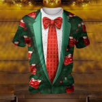 Mood 3D H&auml;id j&otilde;ule printimine T-s&auml;rk J&otilde;uluvana J&otilde;uluvana Graafilised T-s&auml;rgid Meestele Lapsed L&uuml;hikesed varrukad Unisex Harajuku Top Tee S
