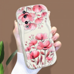 Armas koomiksimustriga kreemjas tekstuuriga korpus Lainelise servaga pehme silikoonkaanega telefoni&uuml;mbris Huawei Honor Infinix Tecno iPhone'i jaoks Honor X9C