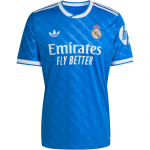 Adidas Originals Real Madrid 25/26 Kolmas S&auml;rk F&auml;nniversioon Kitsa L&otilde;ikega Triibuline L&uuml;hikeste Varrukatega Jalgpallis&auml;rk Meeste s&auml;rgid JV5845 M
