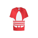 Adidas Originals Bg Trefoil T-s&auml;rk Suure logoga L&otilde;tv L&uuml;hikeste varrukatega T-s&auml;rk Meeste pealisr&otilde;ivad Punane FM9906 XS