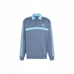 Adidas Originals kraega pusa kolme triibu ja poolpikkuse lukuga Meeste pealisr&otilde;ivad Tindi-sinine IS2147 S