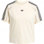 Adidas Originals Triibuline &Uuml;mmarguse Kaelusega L&uuml;hikeste Varrukatega T-s&auml;rk Naiste Topid Maagiline-Valge KC0770 XS